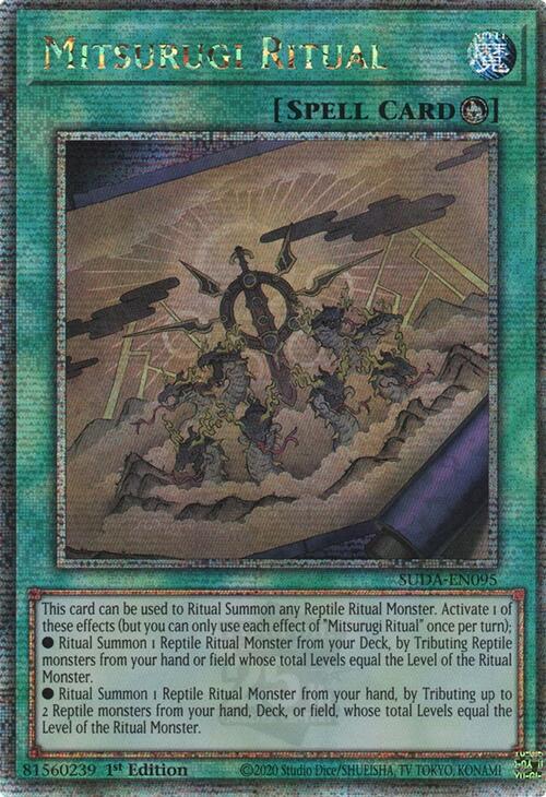 Mitsurugi Ritual (Quarter Century Secret Rare) [SUDA-EN095] Quarter Century Secret Rare | Exor Games New Glasgow