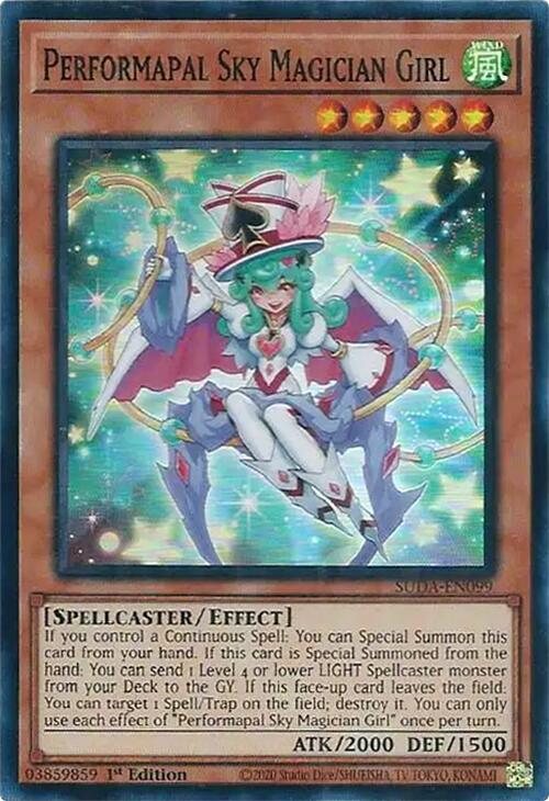 Performapal Sky Magician Girl [SUDA-EN099] Super Rare | Exor Games New Glasgow