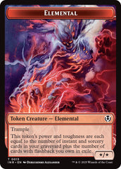Elemental // Human (0014) Double-Sided Token [Innistrad Remastered Tokens] | Exor Games New Glasgow