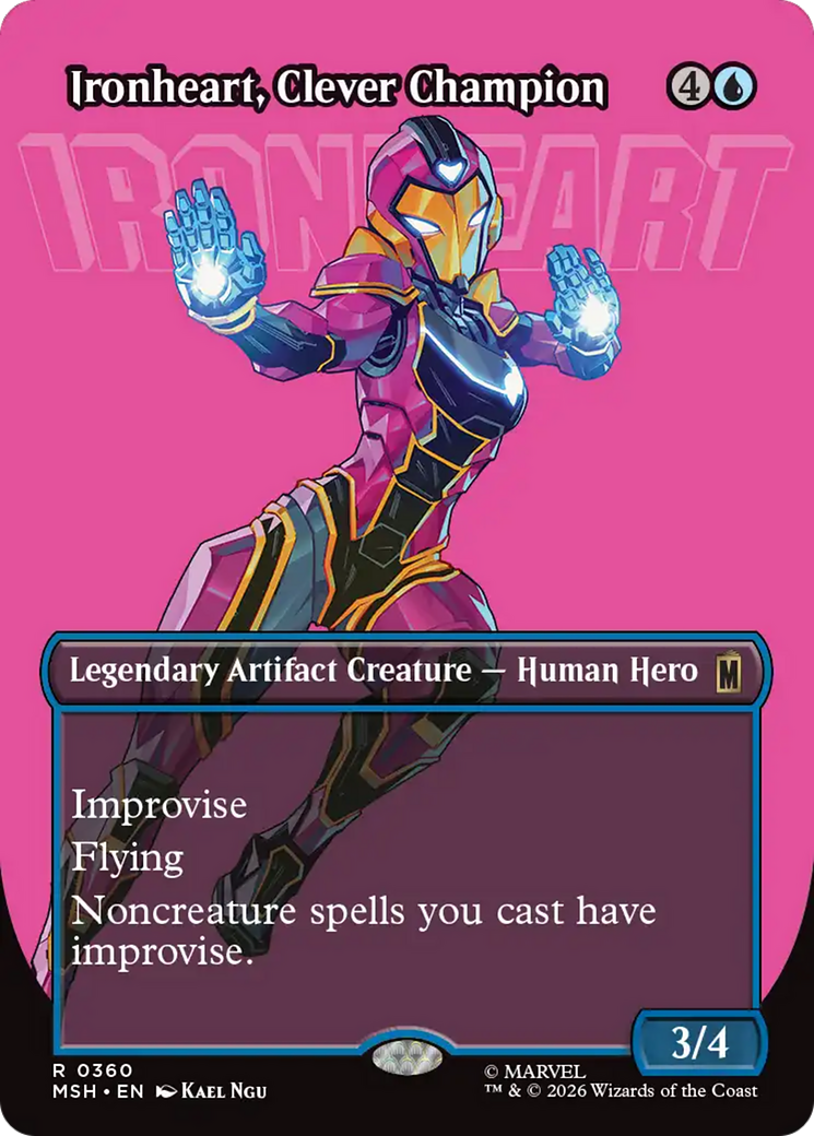 Ironheart, Clever Champion (Borderless) [Marvel Super Heroes] | Exor Games New Glasgow