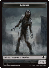 Zombie (0010) // Blood Double-Sided Token [Innistrad Remastered Tokens] | Exor Games New Glasgow