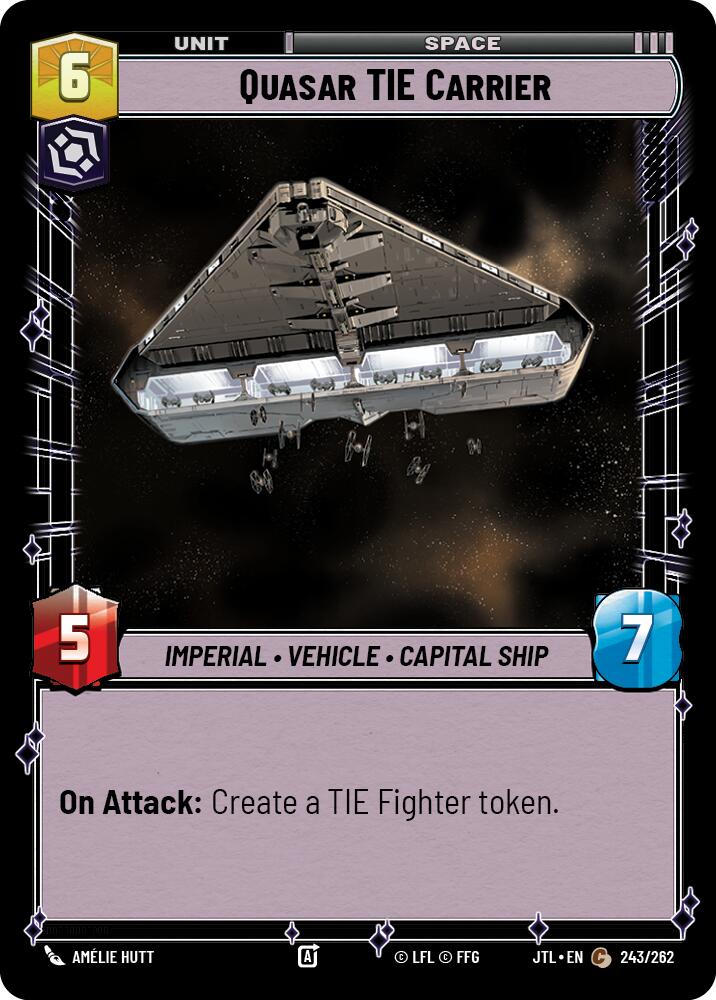 Quasar TIE Carrier (243/262) (243/257) [Jump to Lightspeed] | Exor Games New Glasgow