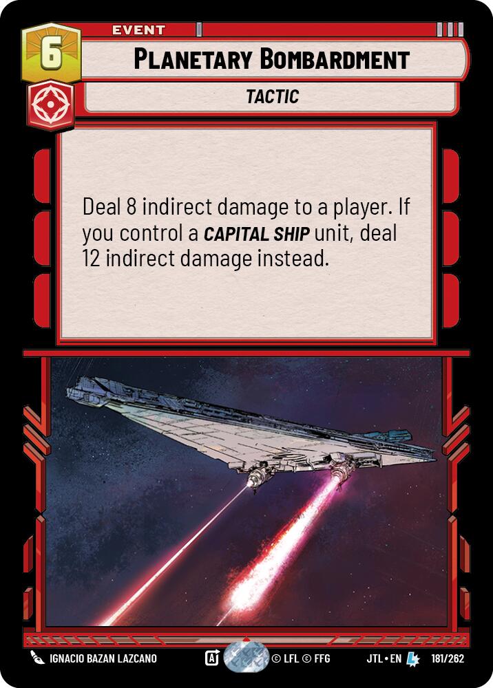 Planetary Bombardment (181/262) (181/257) [Jump to Lightspeed] | Exor Games New Glasgow