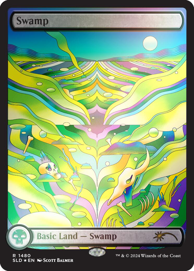 Swamp (1480) (Rainbow Foil) [Secret Lair Drop Series] | Exor Games New Glasgow