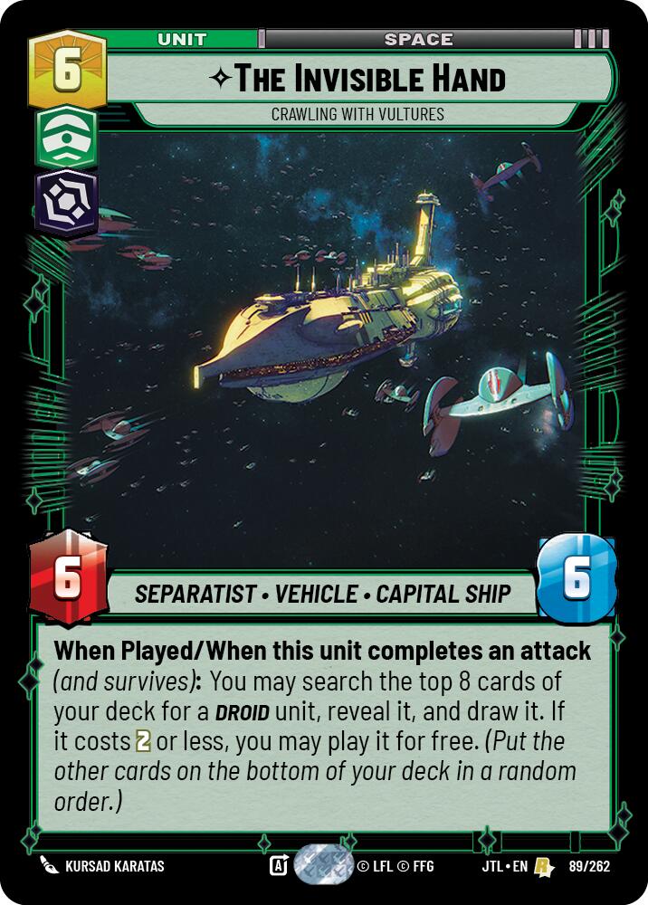The Invisible Hand - Crawling With Vultures (089/262) (089/257) [Jump to Lightspeed] | Exor Games New Glasgow