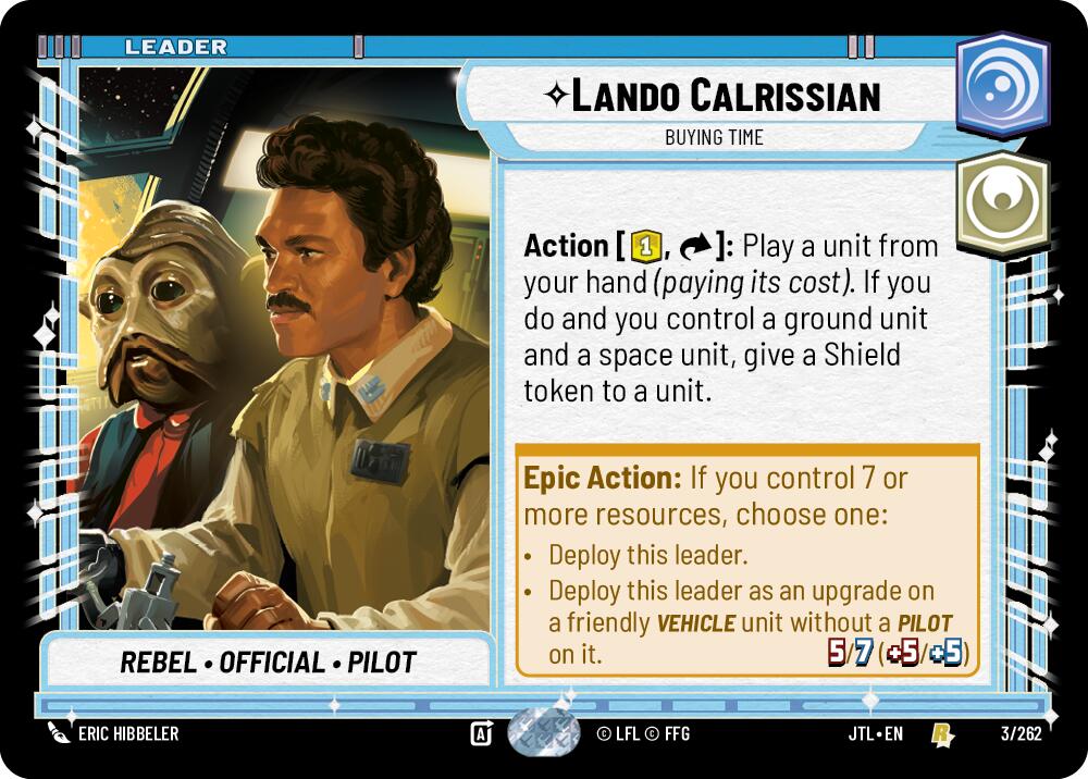 Lando Calrissian - Buying Time (003/262) (003/257) [Jump to Lightspeed] | Exor Games New Glasgow