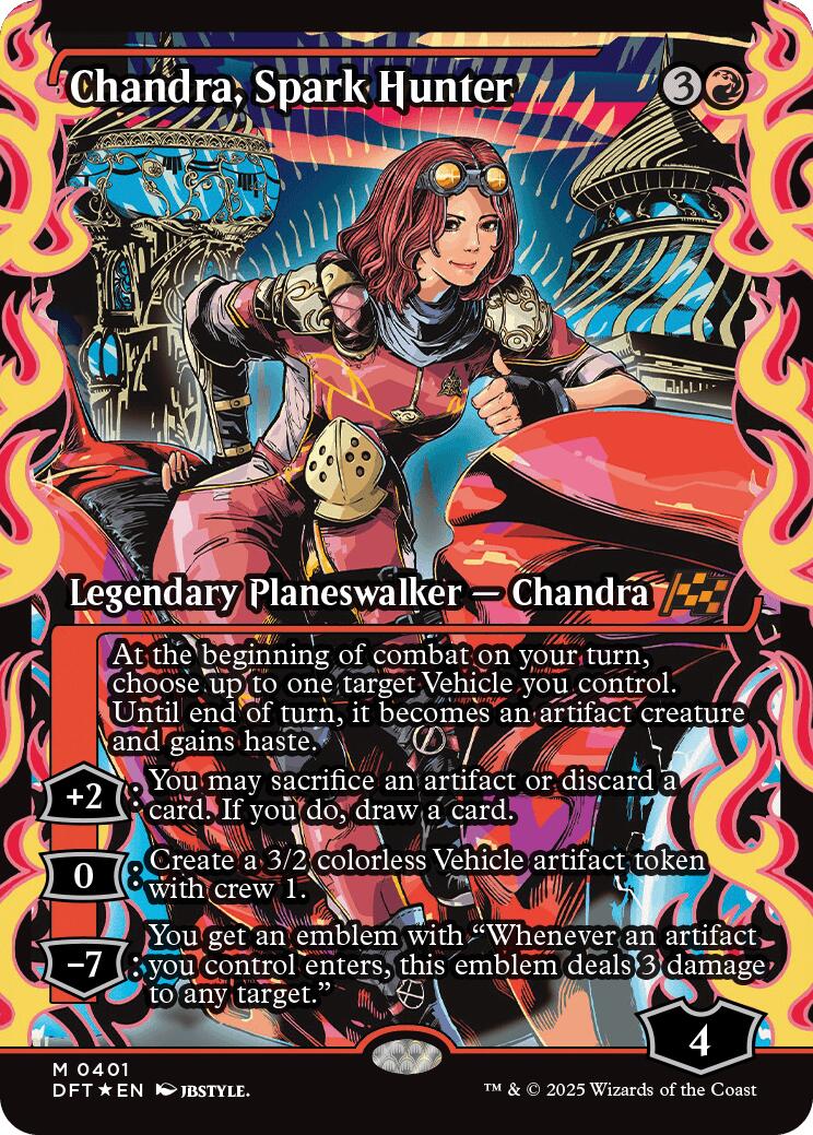 Chandra, Spark Hunter (Showcase) (Japanese) [Aetherdrift] | Exor Games New Glasgow