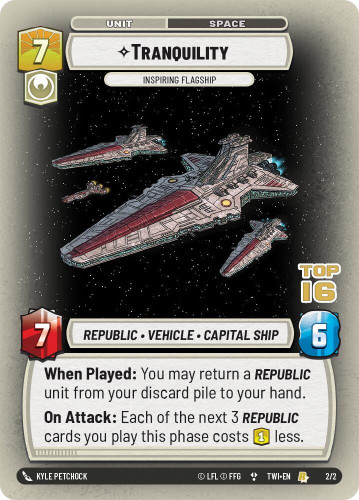Tranquility - Inspiring Flagship (2/2) (Top 16) (2/2) [Store Showdown Promos] | Exor Games New Glasgow