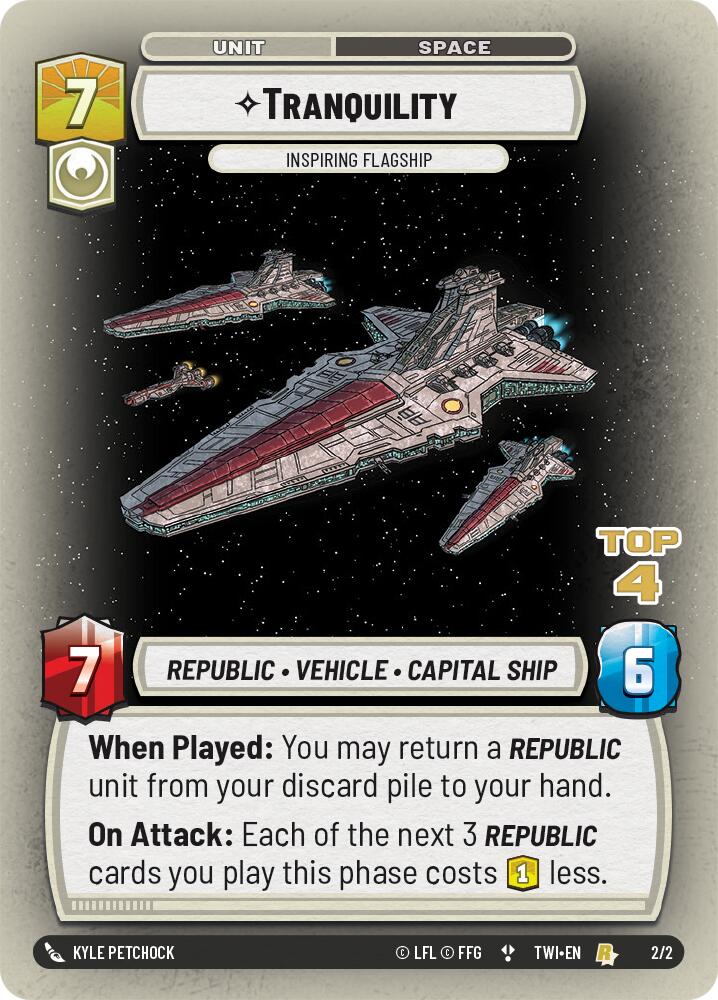 Tranquility - Inspiring Flagship (2/2) (Top 4) (2/2) [Store Showdown Promos] | Exor Games New Glasgow