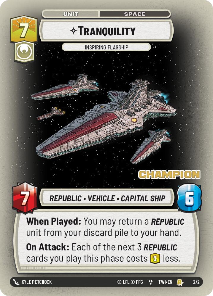 Tranquility - Inspiring Flagship (2/2) (Champion) (2/2) [Store Showdown Promos] | Exor Games New Glasgow