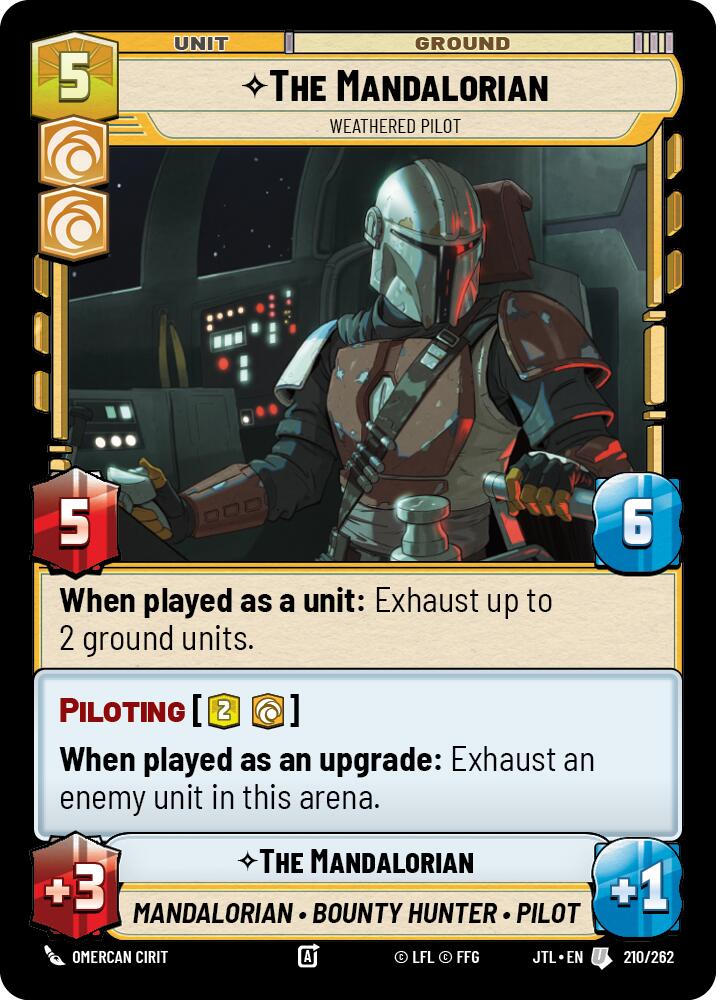 The Mandalorian - Weathered Pilot (210/262) (210/257) [Jump to Lightspeed] | Exor Games New Glasgow