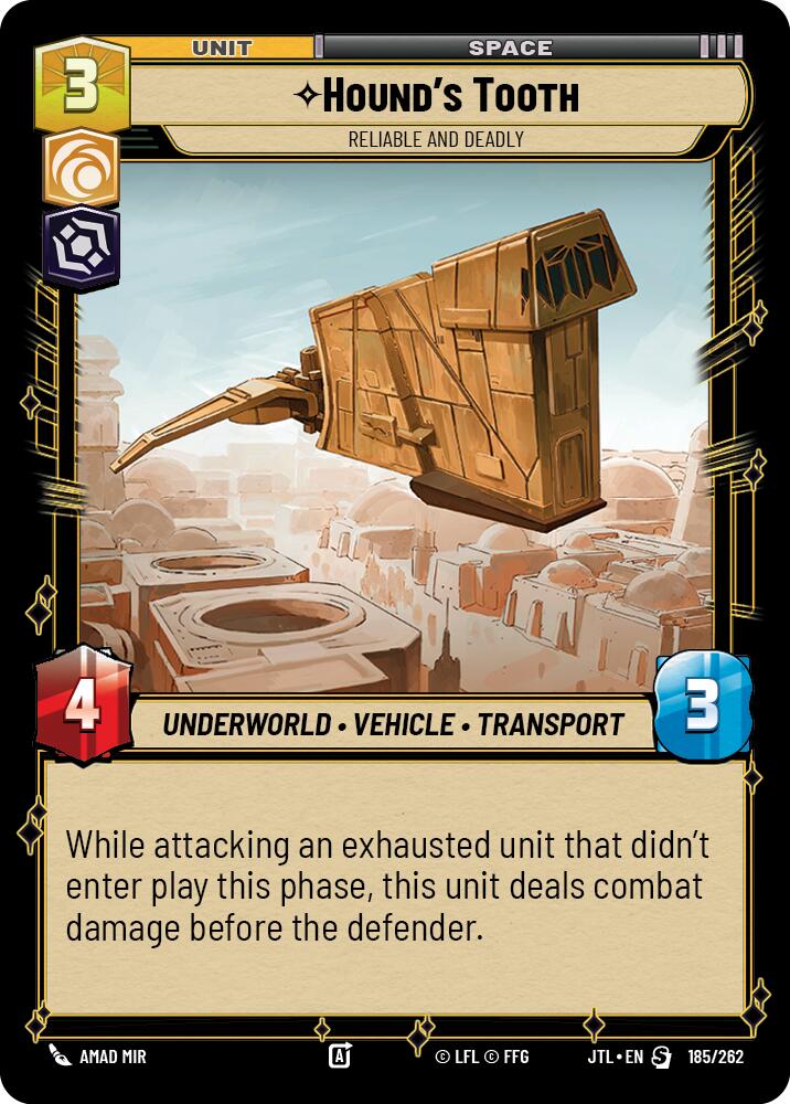 Hound's Tooth - Reliable and Deadly (185/262) (185/257) [Jump to Lightspeed] | Exor Games New Glasgow