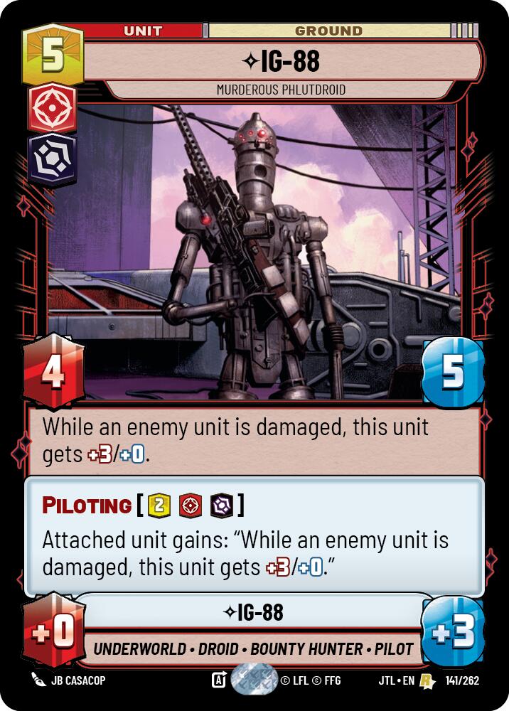 IG-88 - Murderous Phlutdroid (141/262) (141/257) [Jump to Lightspeed] | Exor Games New Glasgow