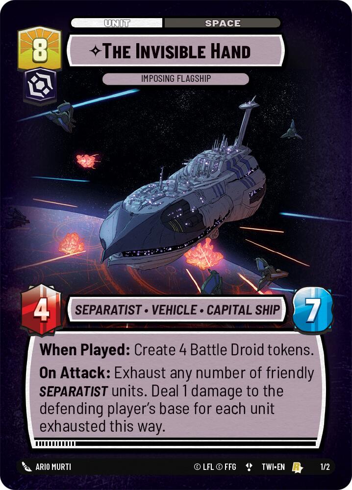 The Invisible Hand - Imposing Flagship (1/2) (Store Showdown) (1/2) [Twilight of the Republic Promos] | Exor Games New Glasgow