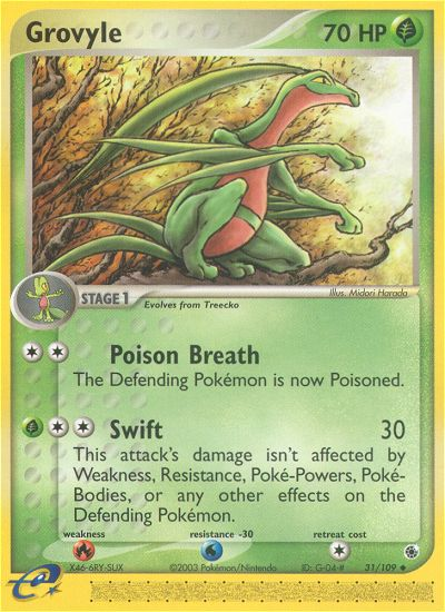 Grovyle (31/109) [EX: Ruby & Sapphire] | Exor Games New Glasgow