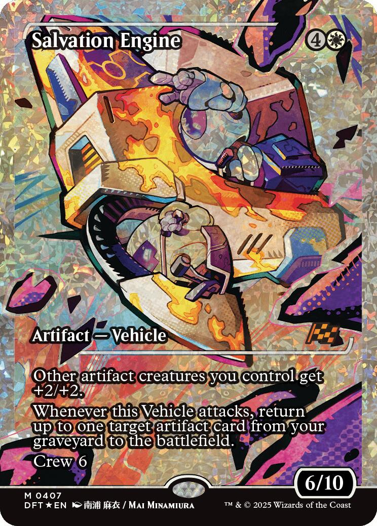 Salvation Engine (Showcase Fracture Foil) (Japanese) [Aetherdrift] | Exor Games New Glasgow