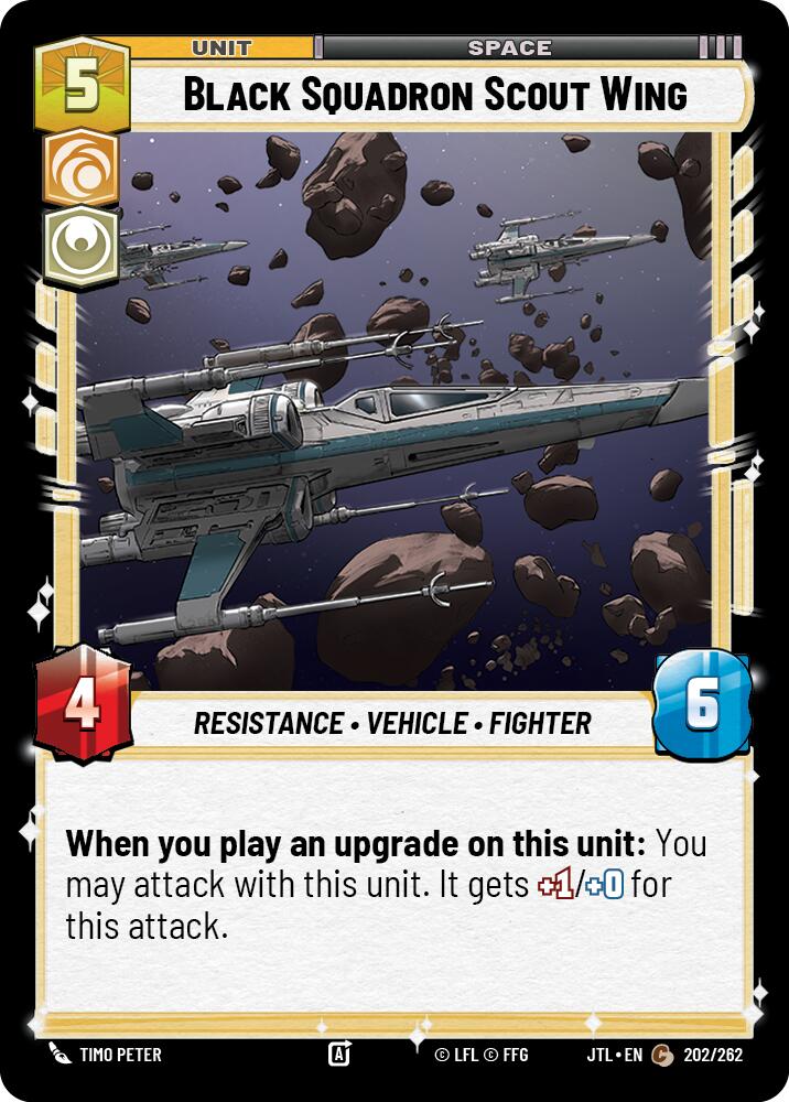 Black Squadron Scout Wing (202/262) (202/257) [Jump to Lightspeed] | Exor Games New Glasgow