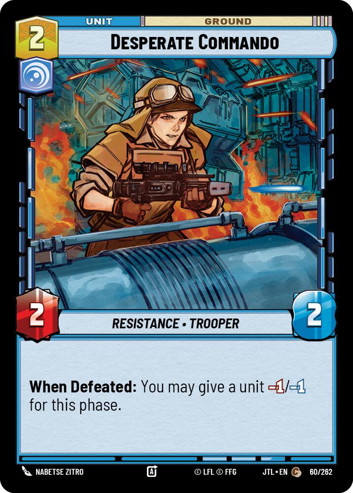 Desperate Commando (060/262) (060/257) [Jump to Lightspeed] | Exor Games New Glasgow