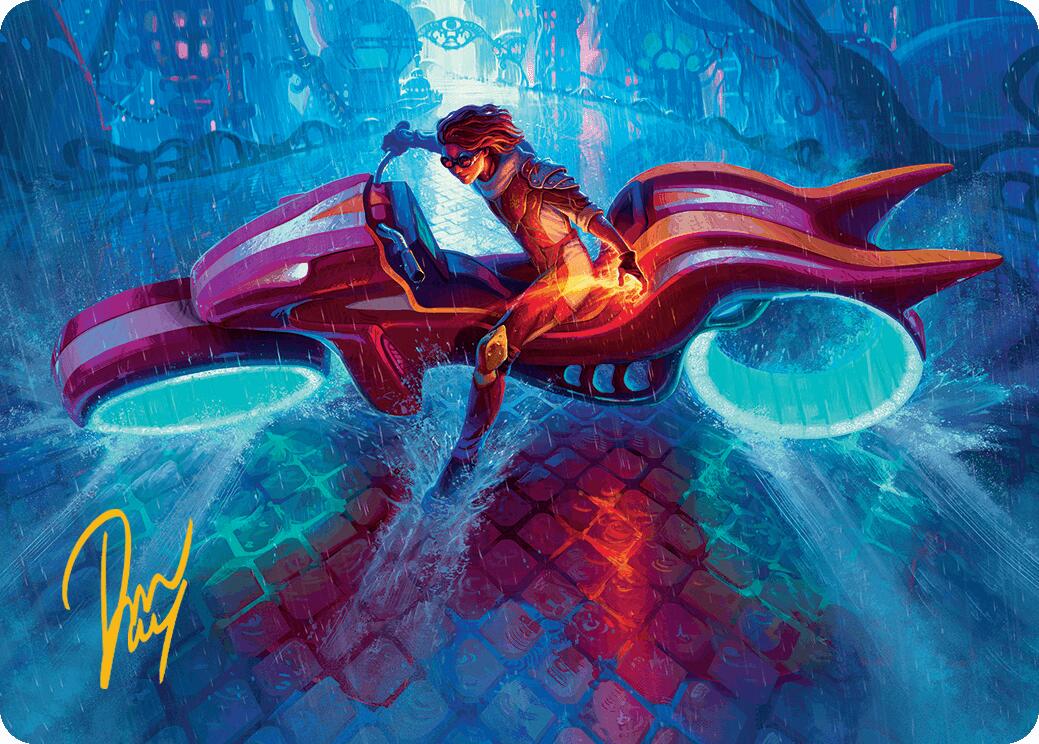 Chandra, Spark Hunter Art Card (Gold-Stamped Signature) [Aetherdrift Art Series] | Exor Games New Glasgow