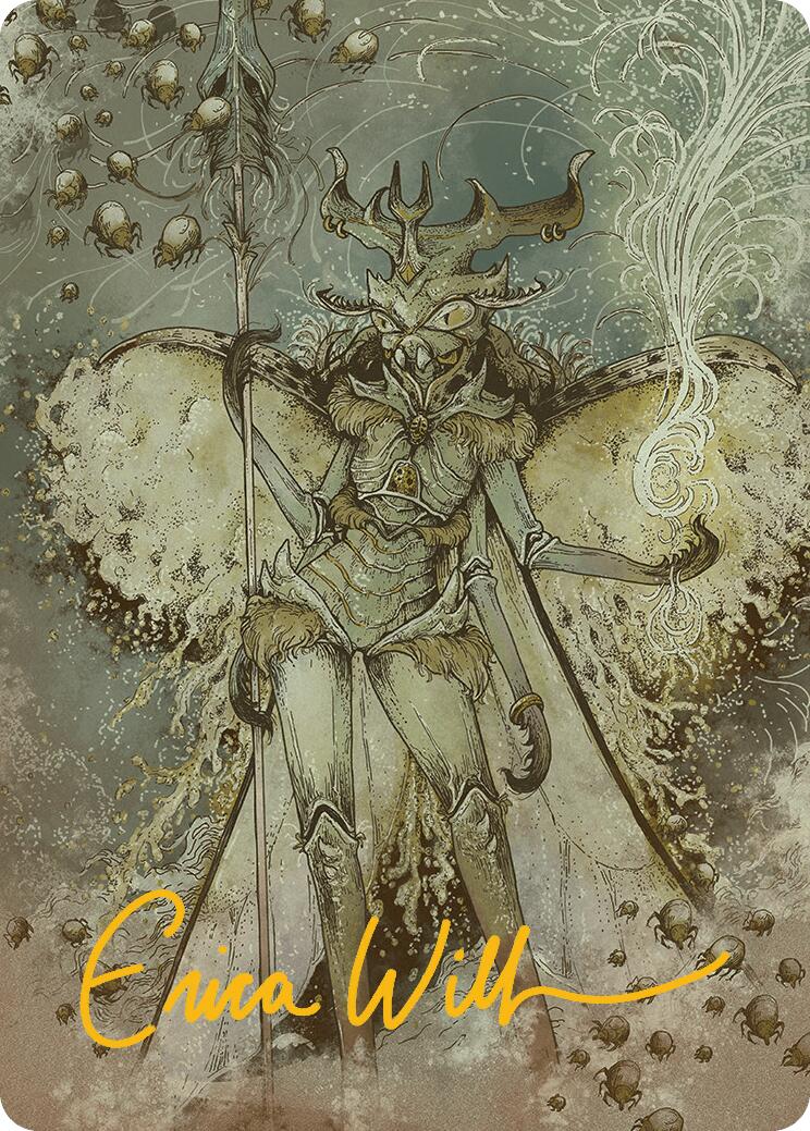 Aatchik, Emerald Radian Art Card (6/54) (Gold-Stamped Signature) [Aetherdrift Art Series] | Exor Games New Glasgow