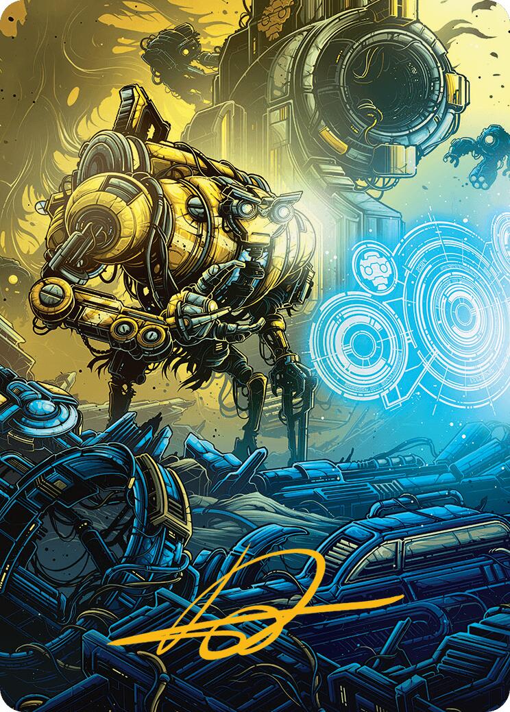 Mendicant Core, Guidelight Art Card (1/54) (Gold-Stamped Signature) [Aetherdrift Art Series] | Exor Games New Glasgow
