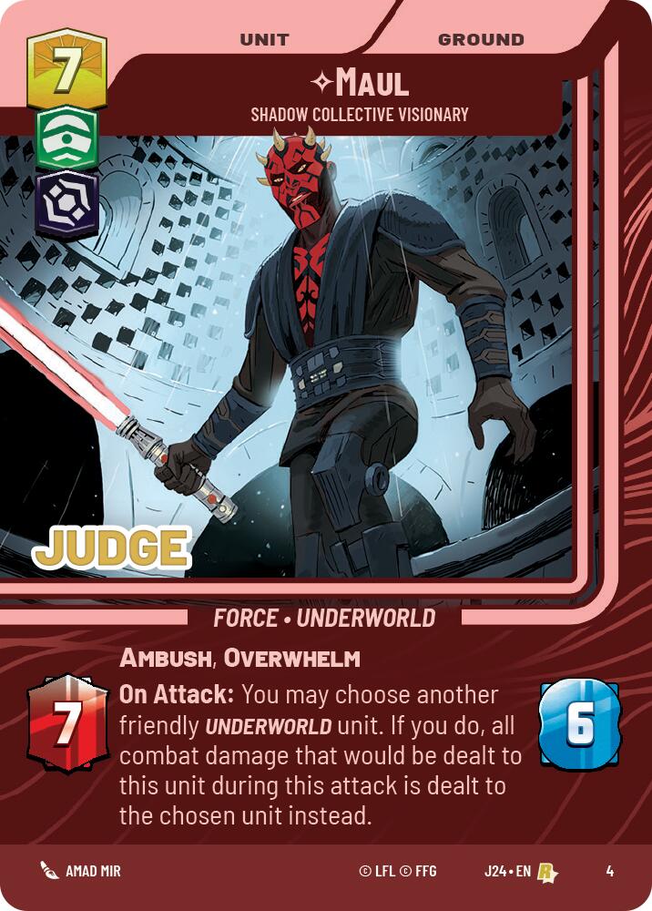 Maul - Shadow Collective Visionary (4) (4) [Judge Promos] | Exor Games New Glasgow