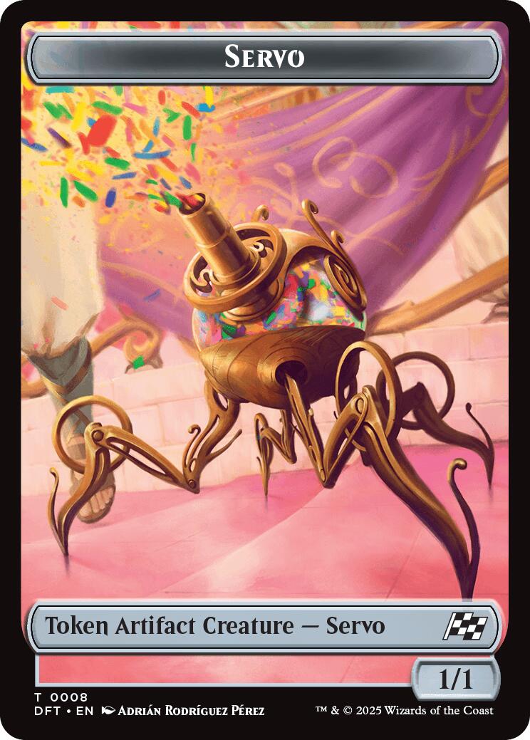 Servo // Thopter (0009) Double-Sided Token [Aetherdrift Tokens] | Exor Games New Glasgow