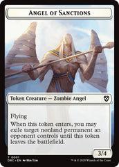 Angel of Sanctions // Vizier of Many Faces Double-Sided Token [Aetherdrift Commander] | Exor Games New Glasgow