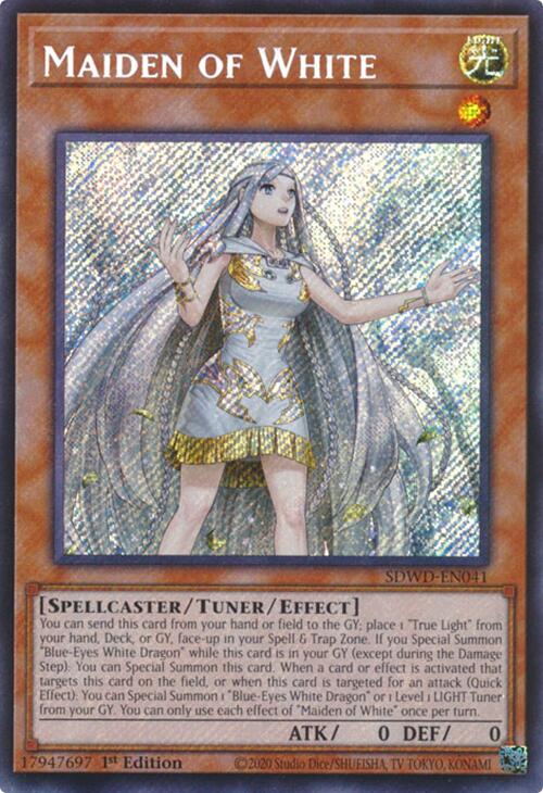 Maiden of White (Secret Rare) [SDWD-EN041] Secret Rare | Exor Games New Glasgow