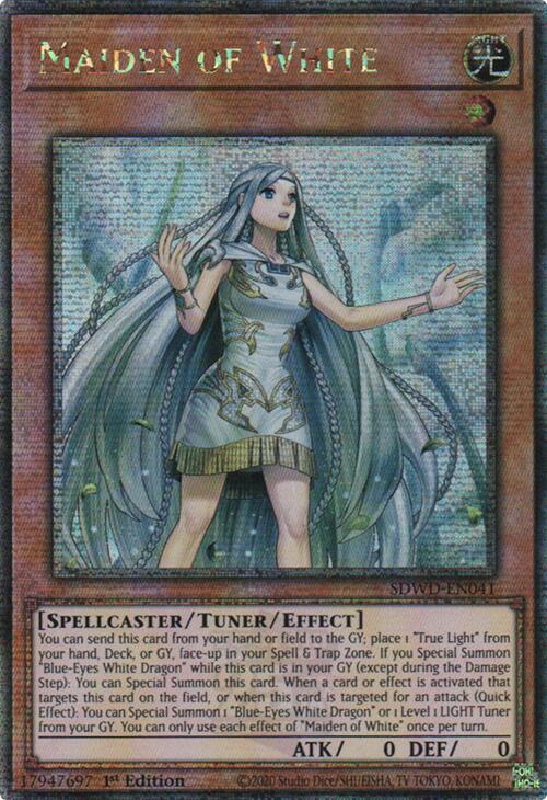 Maiden of White (Quarter Century Secret Rare) [SDWD-EN041] Quarter Century Secret Rare | Exor Games New Glasgow