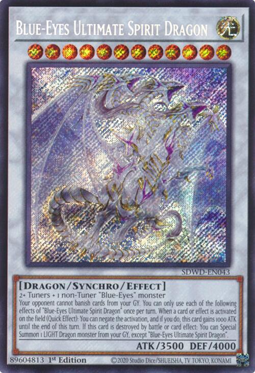 Blue-Eyes Ultimate Spirit Dragon (Secret Rare) [SDWD-EN043] Secret Rare | Exor Games New Glasgow
