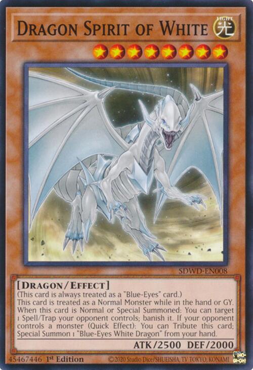 Dragon Spirit of White [SDWD-EN008] Common | Exor Games New Glasgow