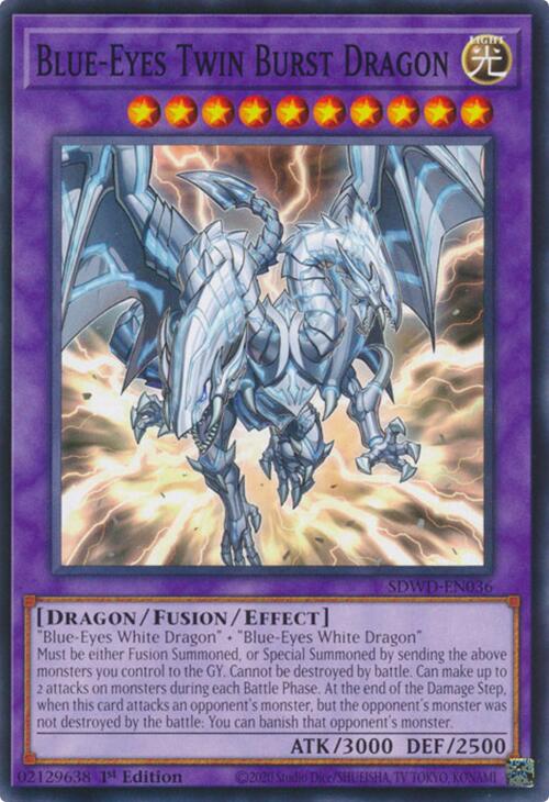Blue-Eyes Twin Burst Dragon [SDWD-EN036] Common | Exor Games New Glasgow