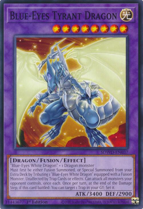 Blue-Eyes Tyrant Dragon [SDWD-EN037] Common | Exor Games New Glasgow