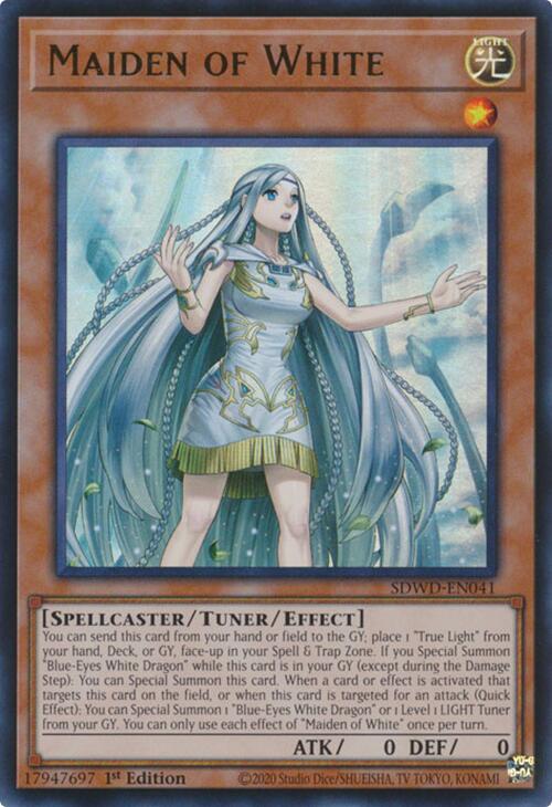 Maiden of White [SDWD-EN041] Ultra Rare | Exor Games New Glasgow