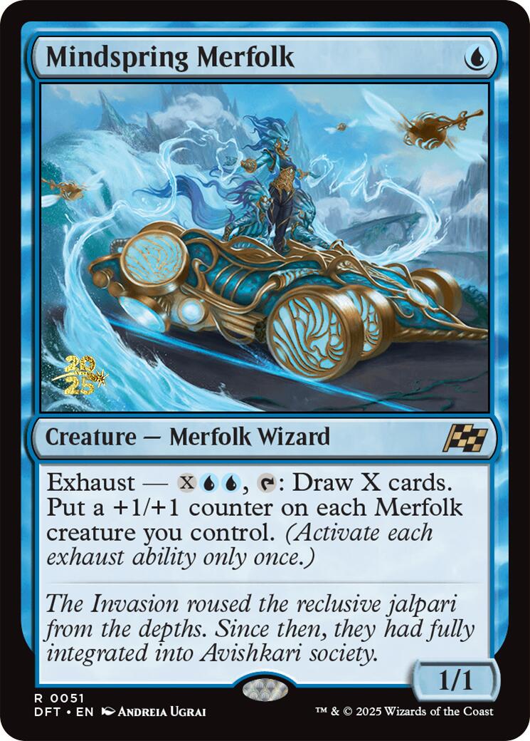 Mindspring Merfolk [Aetherdrift Prerelease Promos] | Exor Games New Glasgow