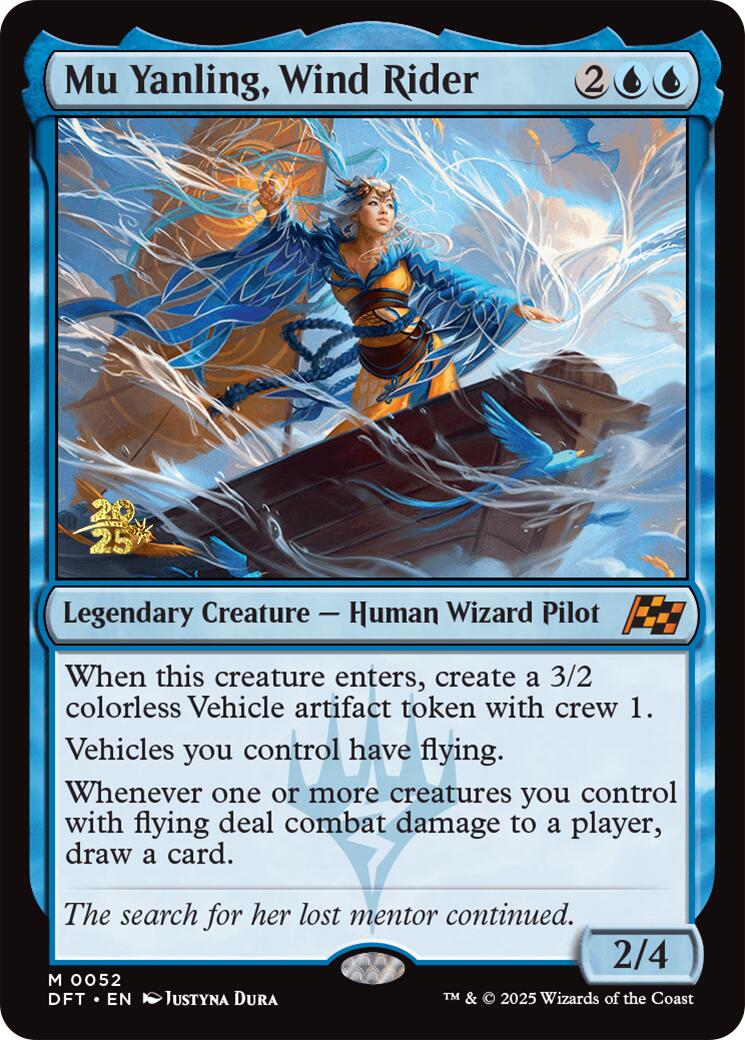 Mu Yanling, Wind Rider [Aetherdrift Prerelease Promos] | Exor Games New Glasgow