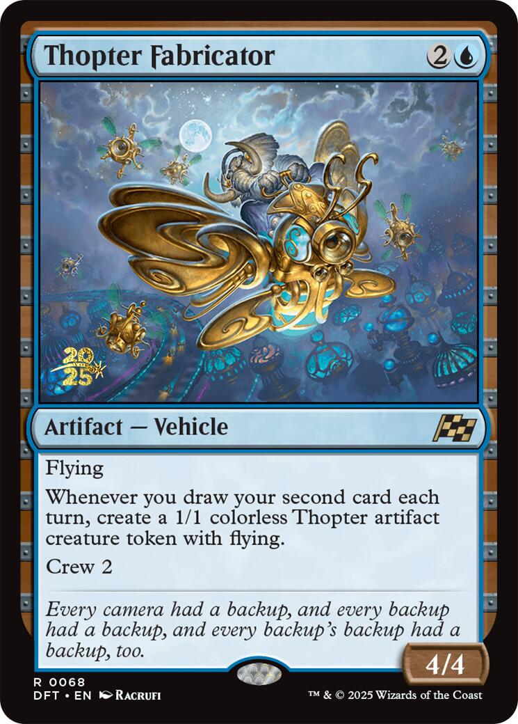Thopter Fabricator [Aetherdrift Prerelease Promos] | Exor Games New Glasgow
