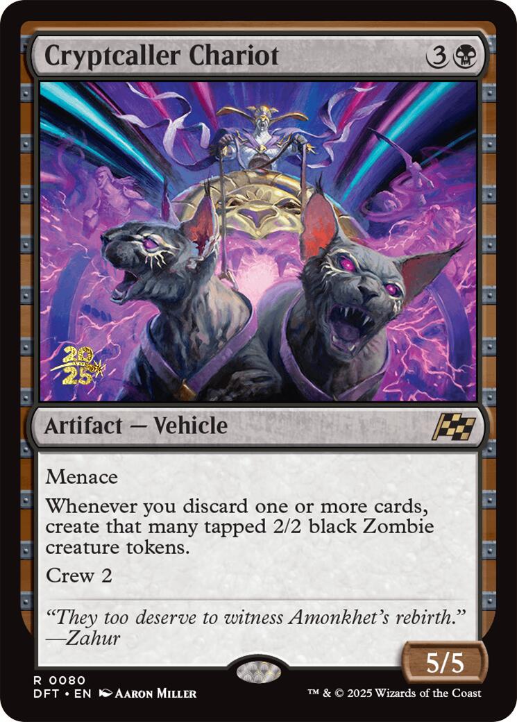 Cryptcaller Chariot [Aetherdrift Prerelease Promos] | Exor Games New Glasgow