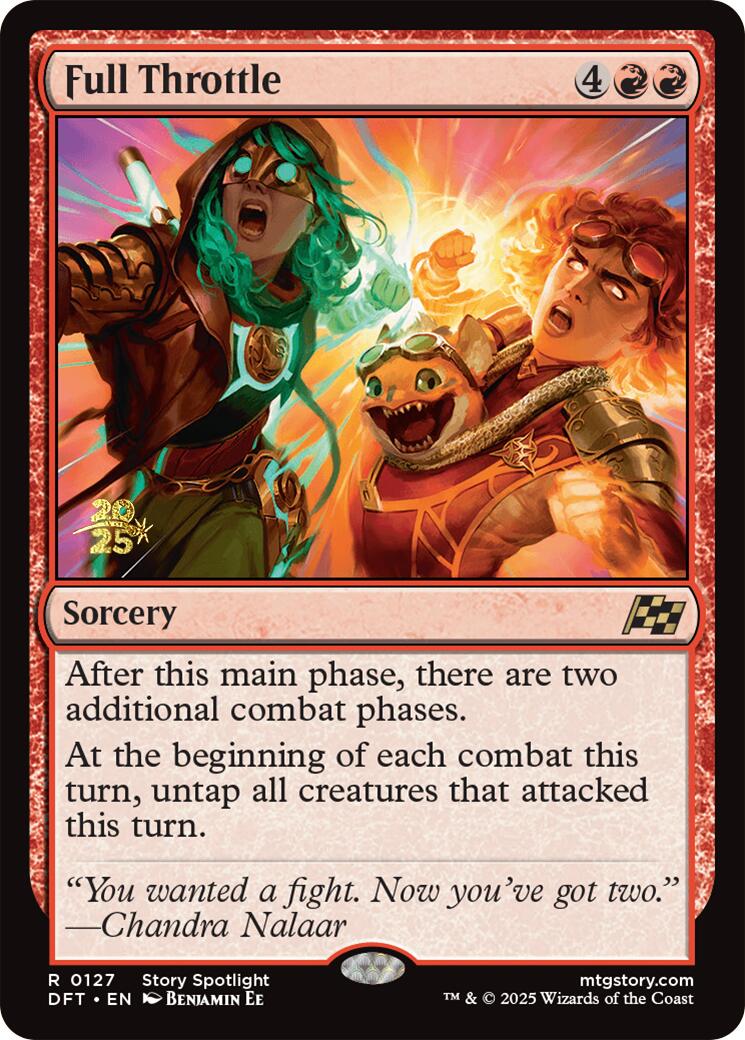 Full Throttle [Aetherdrift Prerelease Promos] | Exor Games New Glasgow
