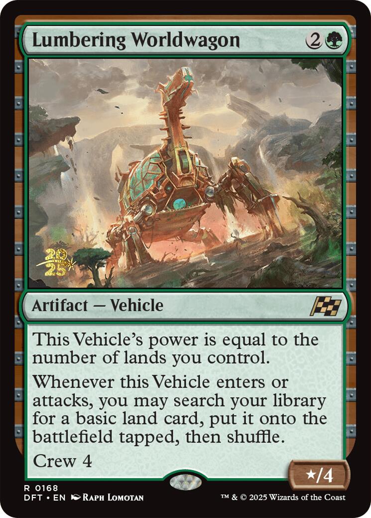 Lumbering Worldwagon [Aetherdrift Prerelease Promos] | Exor Games New Glasgow