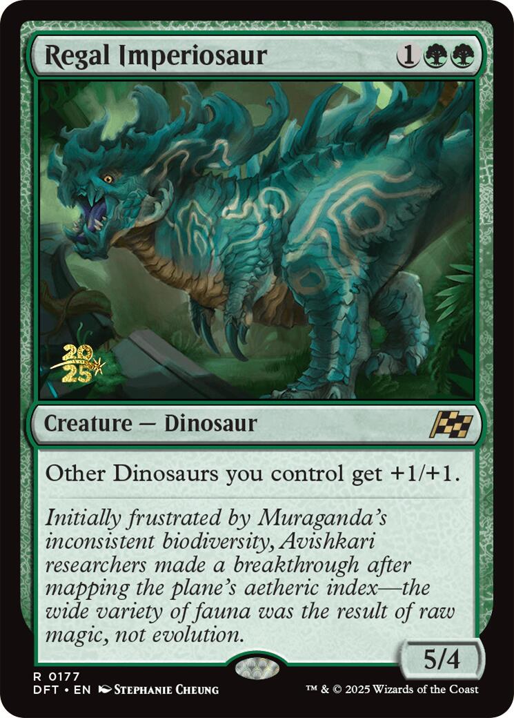 Regal Imperiosaur [Aetherdrift Prerelease Promos] | Exor Games New Glasgow