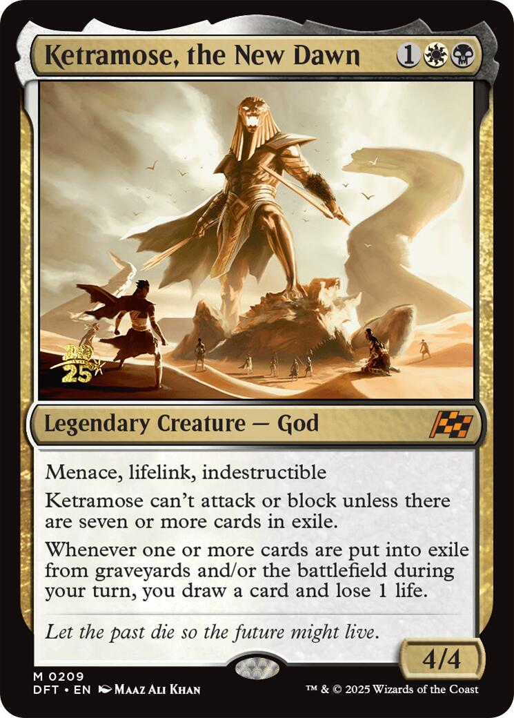 Ketramose, the New Dawn [Aetherdrift Prerelease Promos] | Exor Games New Glasgow