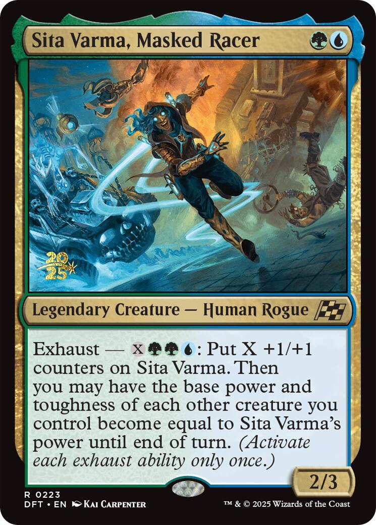 Sita Varma, Masked Racer [Aetherdrift Prerelease Promos] | Exor Games New Glasgow