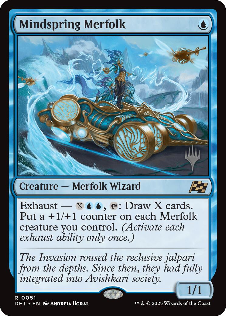 Mindspring Merfolk (Promo Pack) [Aetherdrift Promos] | Exor Games New Glasgow