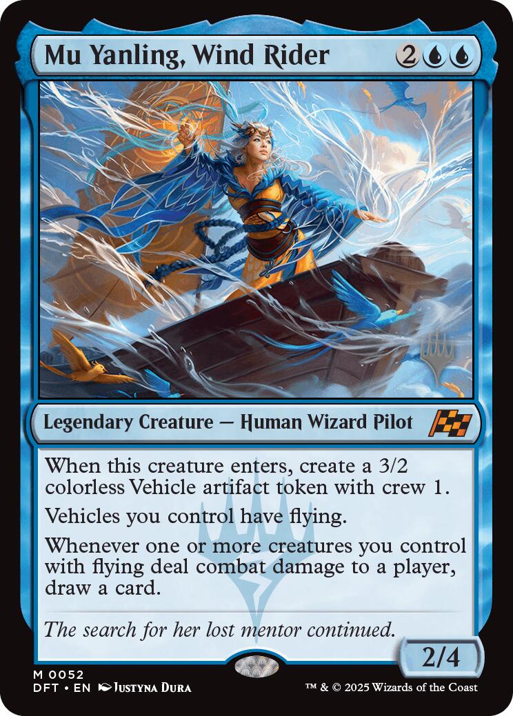 Mu Yanling, Wind Rider (Promo Pack) [Aetherdrift Promos] | Exor Games New Glasgow