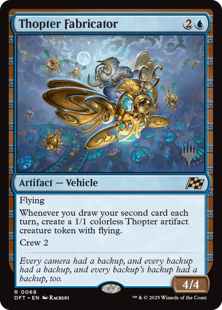 Thopter Fabricator (Promo Pack) [Aetherdrift Promos] | Exor Games New Glasgow