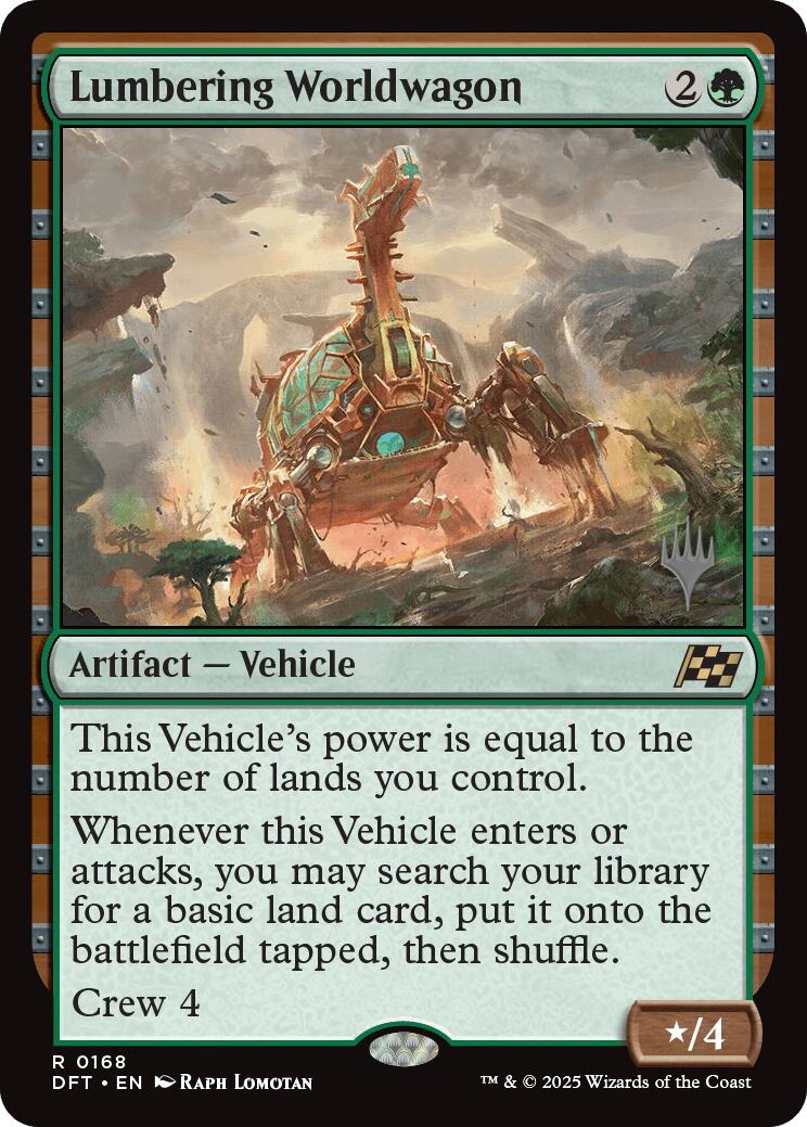 Lumbering Worldwagon (Promo Pack) [Aetherdrift Promos] | Exor Games New Glasgow