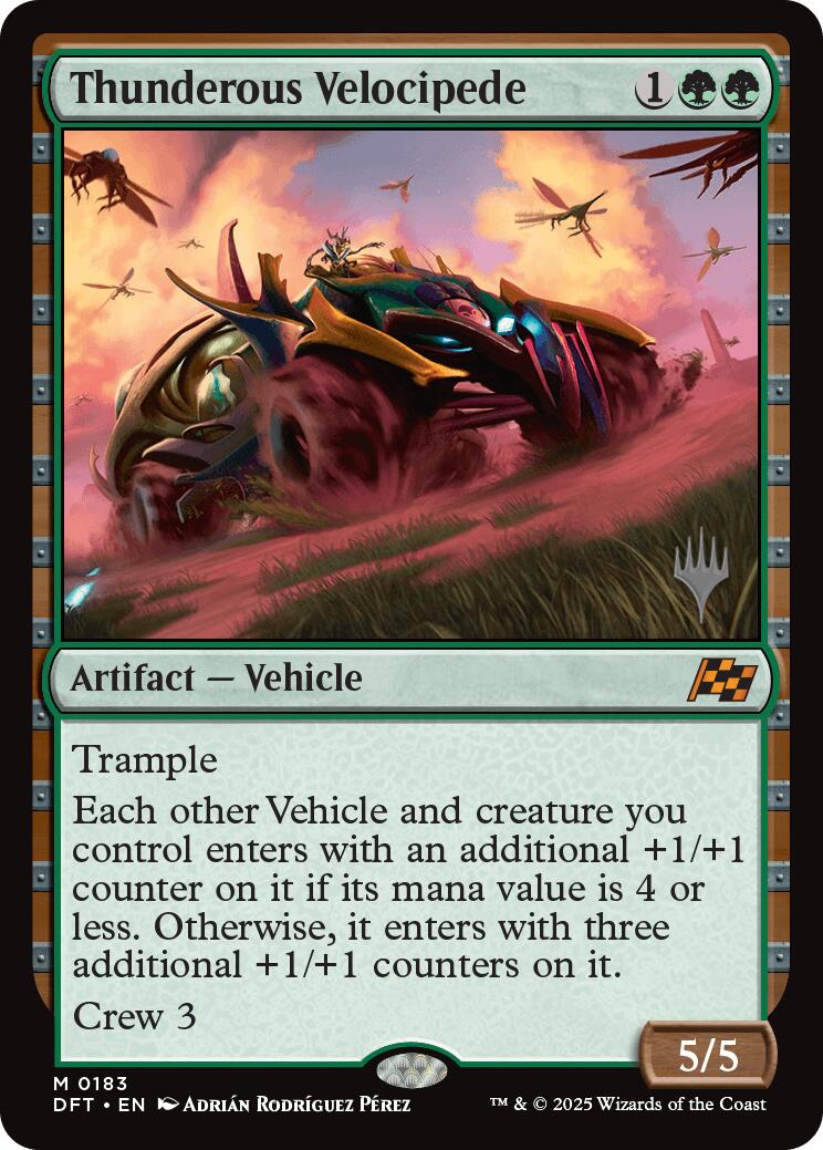 Thunderous Velocipede (Promo Pack) [Aetherdrift Promos] | Exor Games New Glasgow