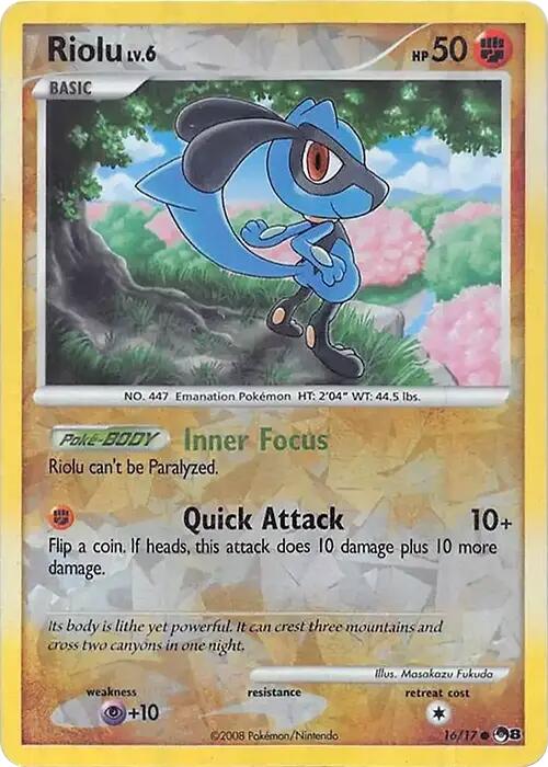 Riolu (016/017) (Cracked Ice Holo) [Miscellaneous Cards] | Exor Games New Glasgow